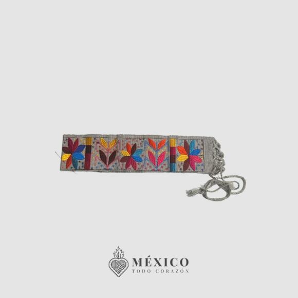 Mexican Folkloric belt day of the dead 5 de Mayo colorfull mexico todo corazon - Picture 2 of 4